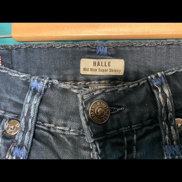 True religion jeans. HALLE mid rise super skinny - Picture 4 of 4